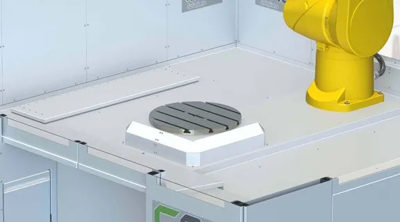 cnc robot cellule avec table