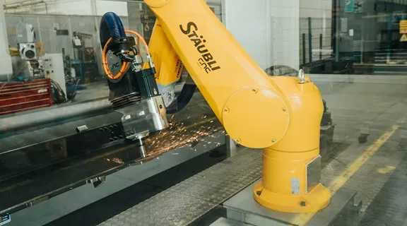 robot picanol ébavurage
