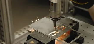 laser logo robot plate